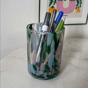 Speckled Glass Votive